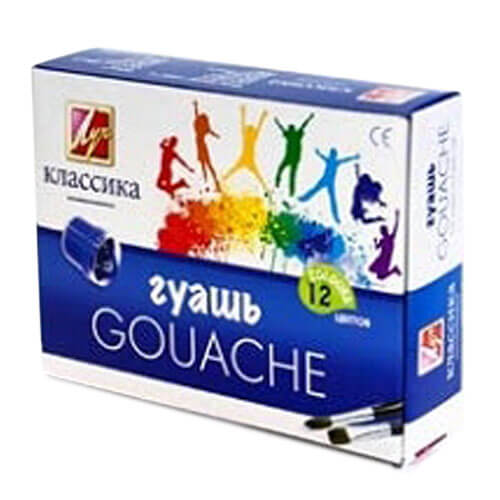 Guašas „Klasika“ LUČ, 12 spalvų-aplunksna
