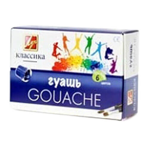 Guašas „Klasika“ LUČ, 6 spalvų-aplunksna