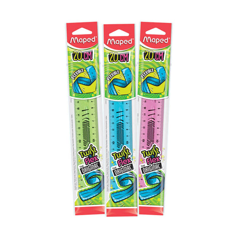 Plastikinė lankstoma liniuotė MAPED „Twist'n Flex“, 20cm.