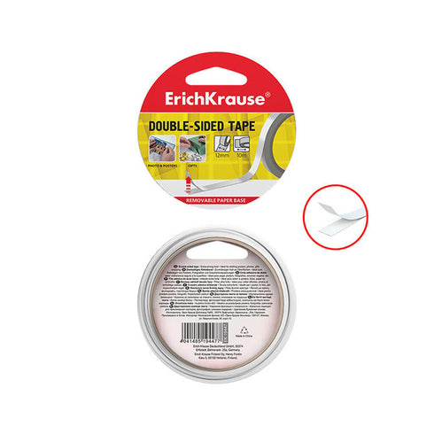 Lipni dvipusė juosta plakatams, dovanoms pakuoti ErichKrause 12mm x 10m