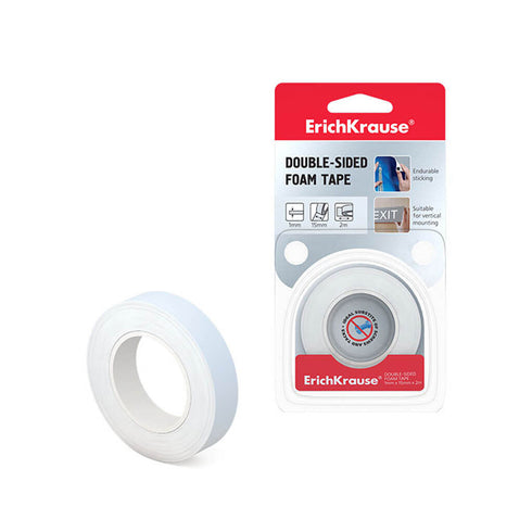 Lipni dvipusė juosta ErichKrause 1mm x 15 mm x 2 m