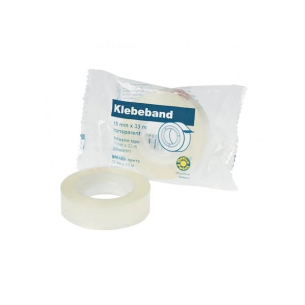 Lipni skaidri juosta Klebeband 15mm x 33m.