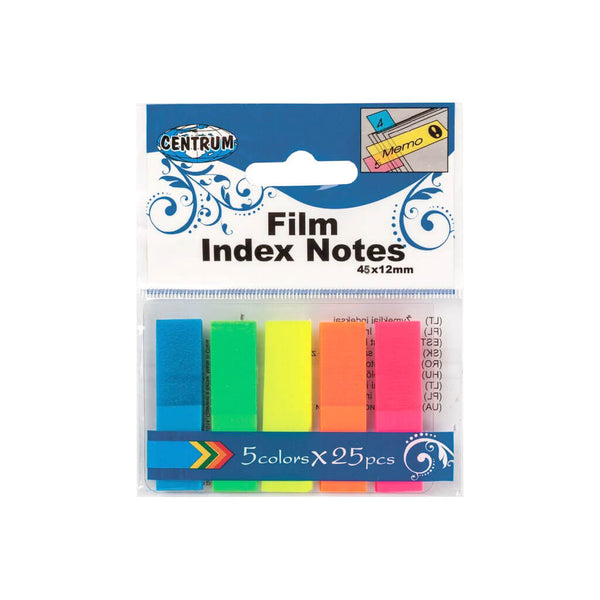 Popieriniai žymekliai CENTRUM 45x12mm, 5x25 lapelių