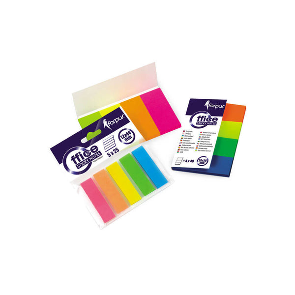 Popieriniai žymekliai FORPUR 20x50mm, 4x40 lapelių