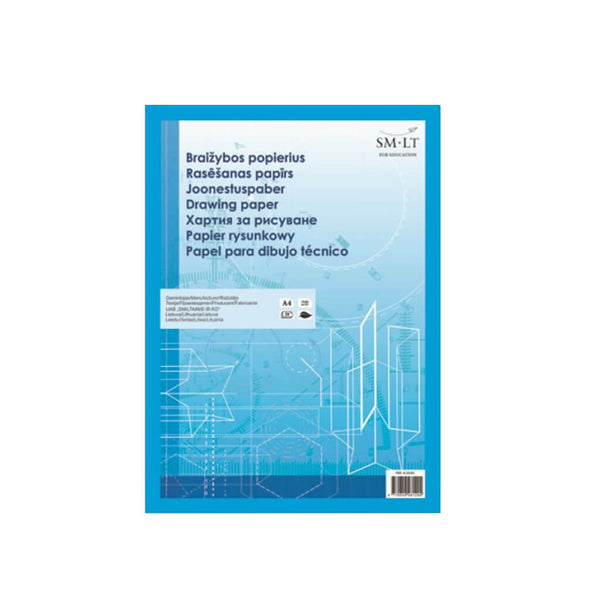 Braižybos sąsiuvinis, A4, 20 lapų, 160 g/m²