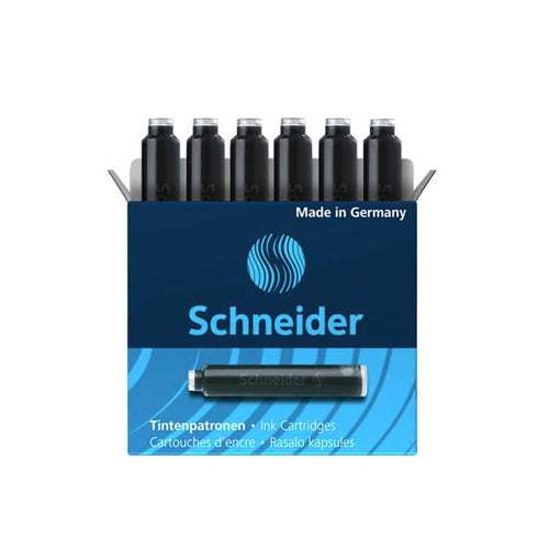 Universalios rašalo kapsulės SCHNEIDER, Mėlyna, Juoda, Žalia, Raudona