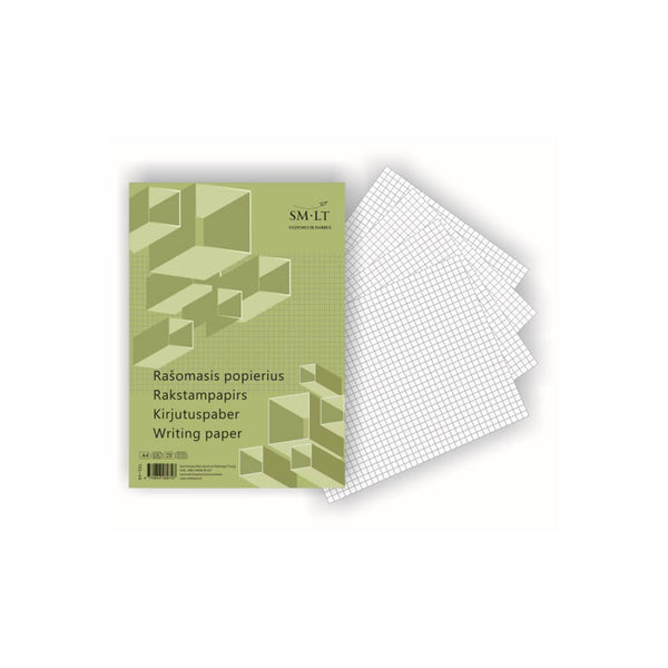 Rašomasis popierius užrašams langeliais, A4, 50 lapų, 70 gsm