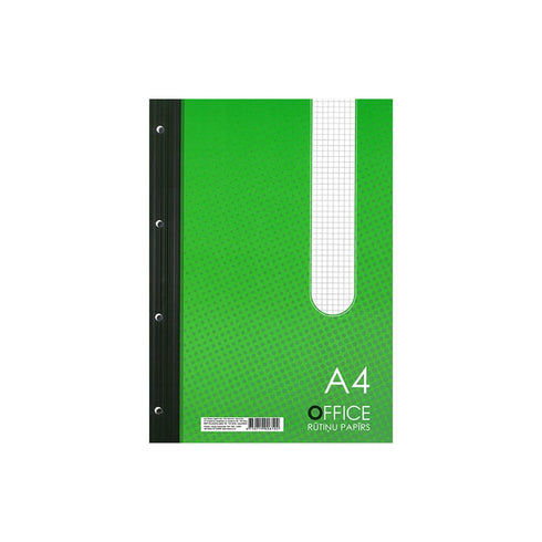 Rašomasis popierius užrašams su skylutėmis šone „Office“, A4, 100 lapų