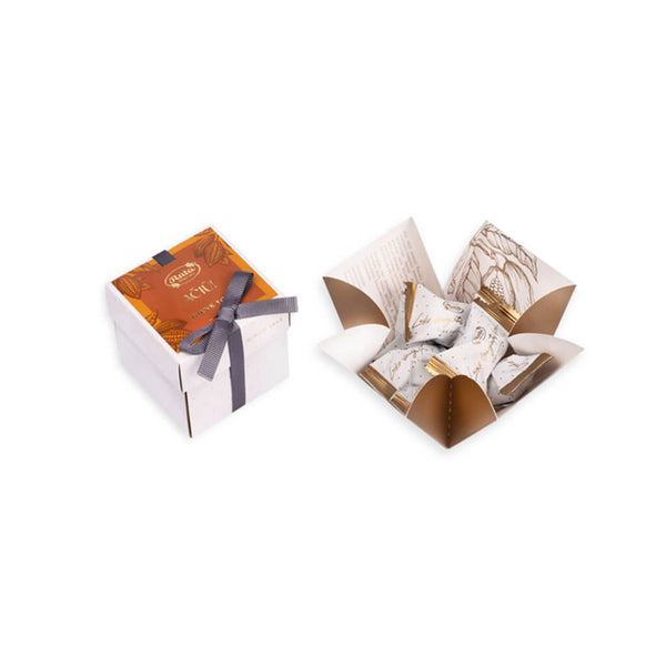 Juodojo šokolado saldainiai su šampaniniu įdaru „Rūta 1913“. AČIŪ!, 88 g