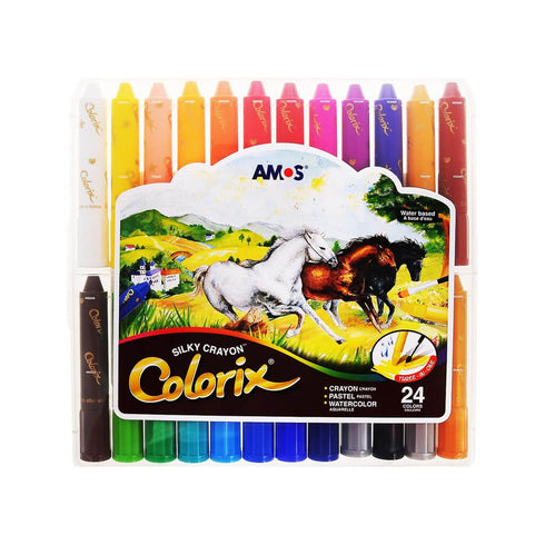 Šilkinės kreidelės MAPED „Colorix“, 24 spalvų
