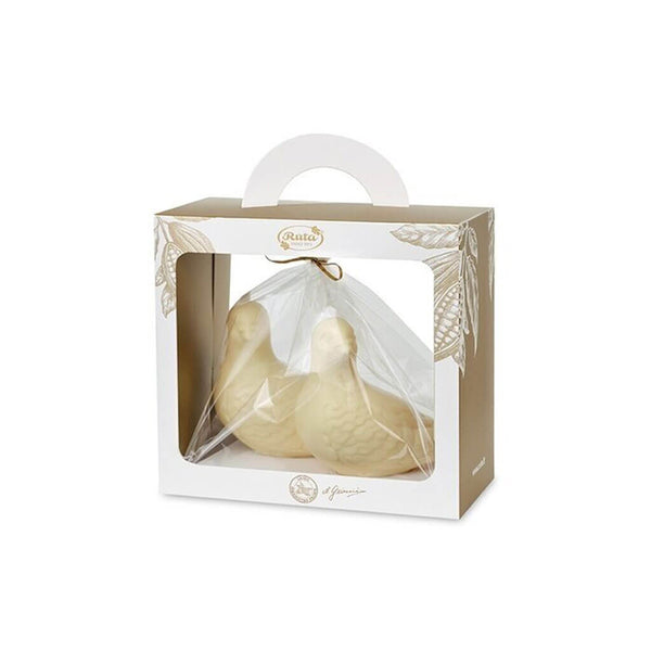 Baltojo šokolado figūra „Balandėliai“, 280 g. (tik fizinėse parduotuvėse)