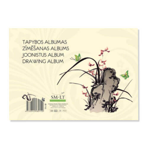 Tapybos albumas, A4, 40 lapų, 160 g/m²-aplunksna