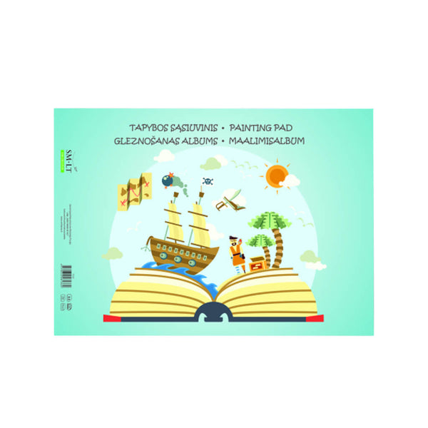 Tapybos sąsiuvinis, A4, 10 lapų, 190 g/m²