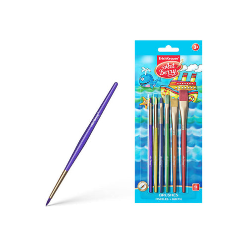 Sintetinio plauko teptukų rinkinys ErichKrause „Art berry“