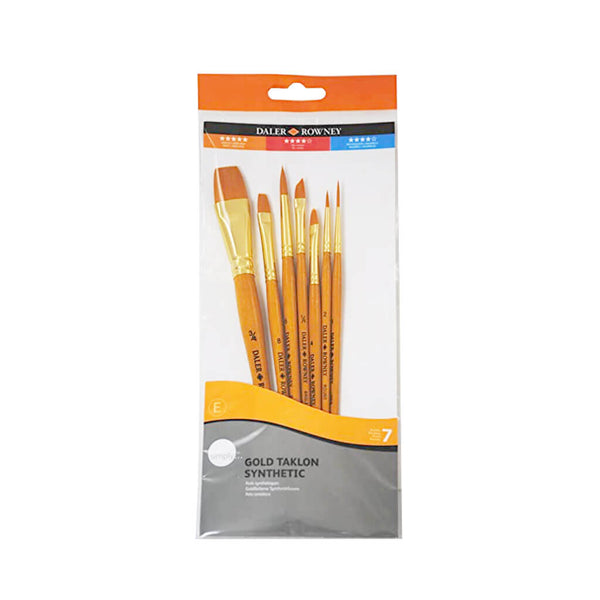 Profesionalių teptukų akrilui rinkinys DALER ROWNEY „Simply Oil“, 7 vnt.