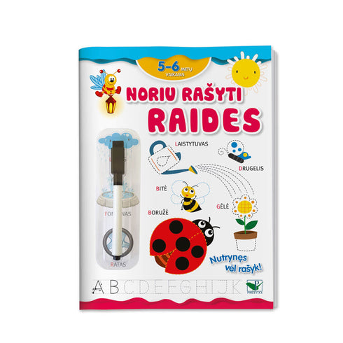 Knygelė 5-6m vaikams „Noriu rašyti raides“