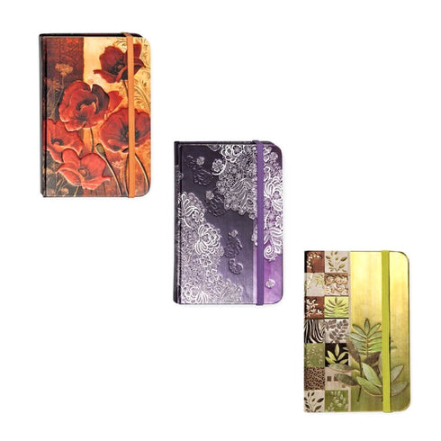 Užrašų knygelė metalizuotu viršeliu su guma ARGUS, 80 lapų, 9,4x14, linijomis