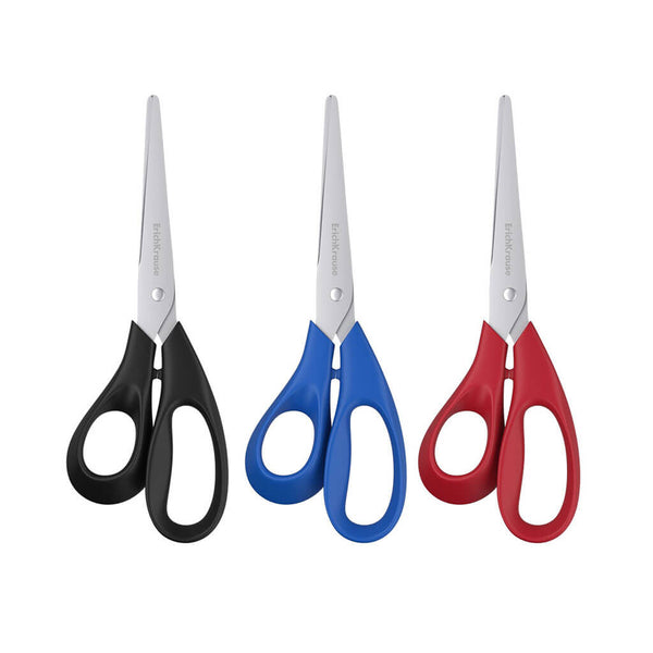 Žirklės kairiarankiams ErichKrause 18cm, Raudona ir Mėlyna