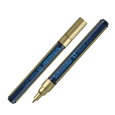 Aukso spalvos dažų žymeklis SCHNEIDER „Maxx 271“ 1-2 mm.