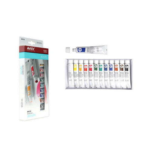 Akrilinių dažų komplektasARTIX ACRILICAS, 12x12 ml