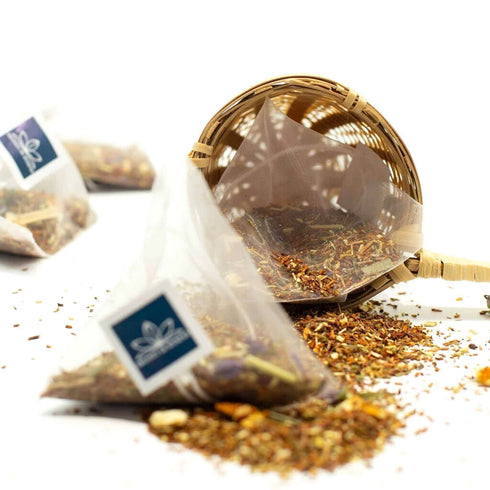 Fermentuota ir nefermentuota raudonoji rooibos arbata KALAHARI, 15x5 g. (75 g.)