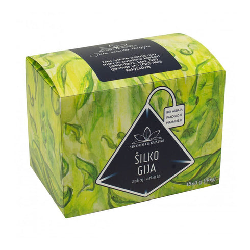 Žalioji arbata ŠILKO GIJA,15 vnt x 3 g., (45 g.)