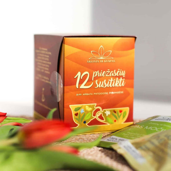Arbatų rinkinys "12 PRIEŽASČIŲ SUSITIKTI", 12 x 4 g., (48 g.)