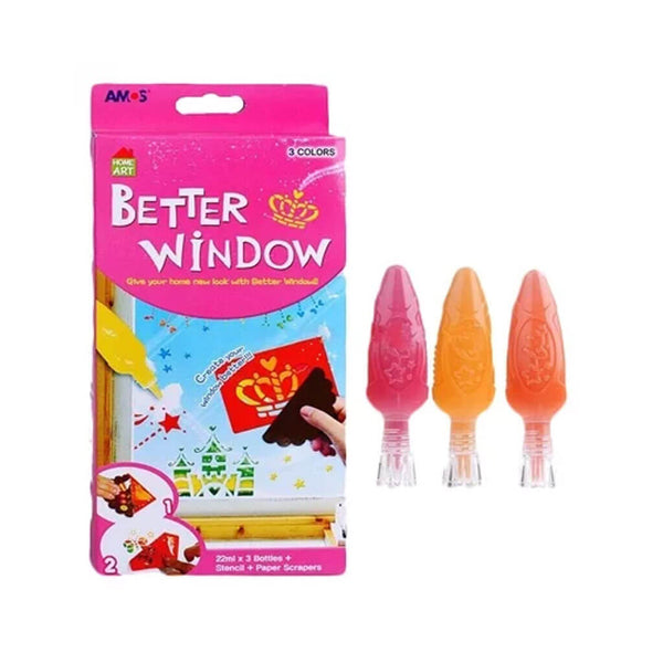 Stiklo dekoravimo rinkinys - BETTER WINDOW, AMOS