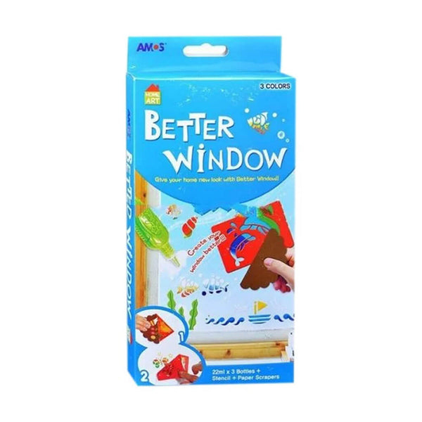 Stiklo dekoravimo rinkinys- BETTER WINDOW, AMOS