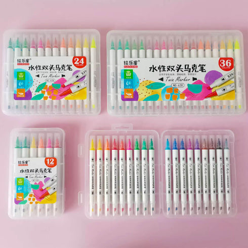 dvipusiai markeriai piešimui, kalėdinė dovana vaikui