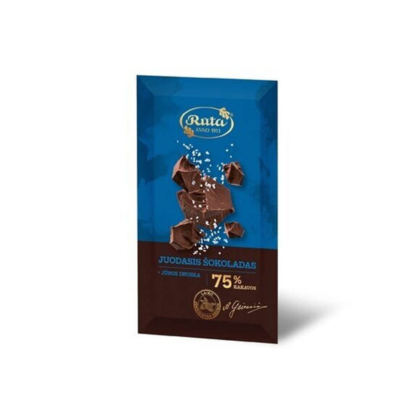 juodasis šokoladas su jūros druska