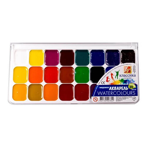 Akvarelė „Klasika“ LUČ, 24 spalvų-aplunksna