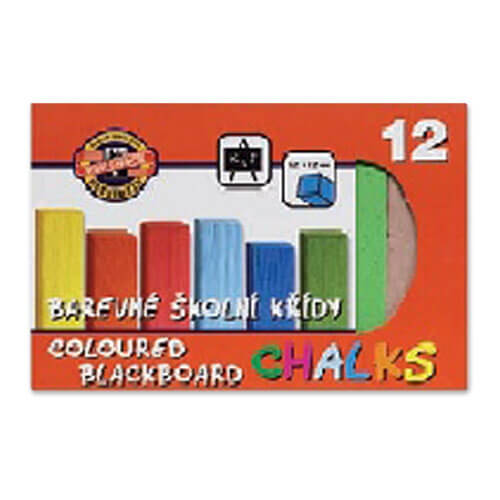 Spalvota kreida, Koh-I-Noor, 12 spalvų-aplunksna