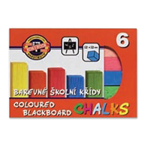 Spalvota kreida, Koh-I-Noor, 6 spalvos-aplunksna