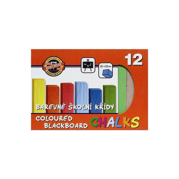 Spalvota mokyklinė kreida Koh-I-Noor 12x12, 12 vnt.