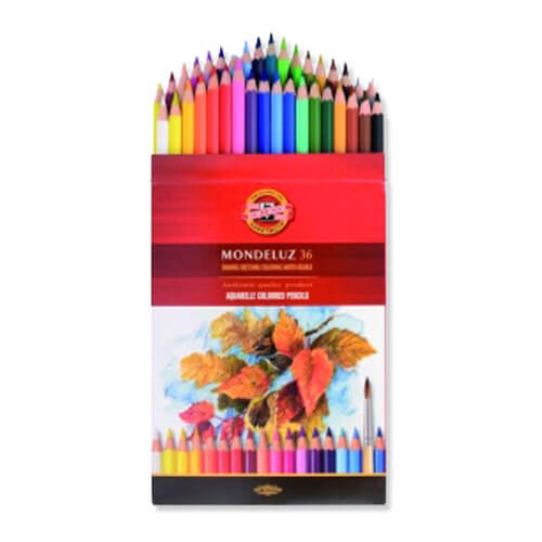 Akvareliniai pieštukai "Mondeluz Fruit" Koh-I-Noor, 36 spalvų-aplunksna