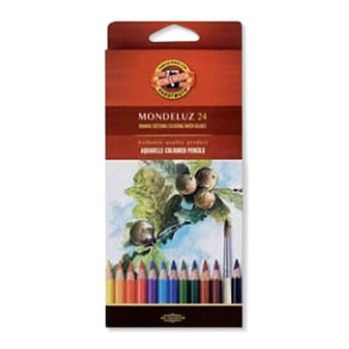 Akvareliniai pieštukai "Mondeluz Fruit" Koh-I-Noor, 24 spalvų-aplunksna