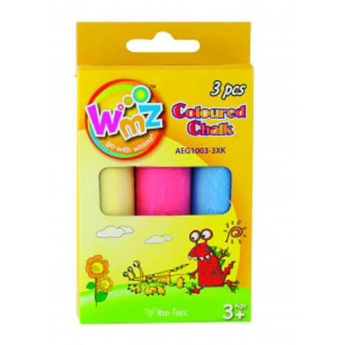 Spalvota apvali kreida, Wimz, 3 spalvų, 3 vnt.-aplunksna