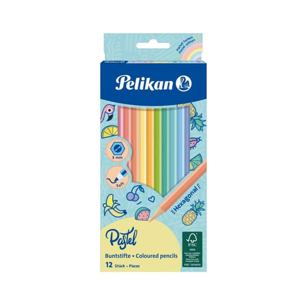 Spalvoti pieštukai PELIKAN - PASTEL