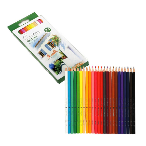 Spalvotų pieštukų rinkinys profesionalams "Sonet", 12, 24 ir 36 spalvų