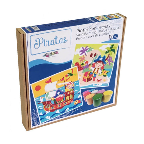 Tapybos smėliu rinkinys „Piratai“, 12 spalvų