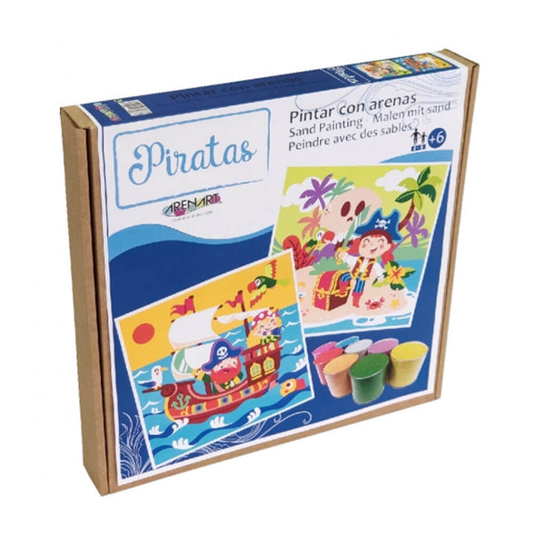 Tapybos smėliu rinkinys „Piratai“, 12 spalvų